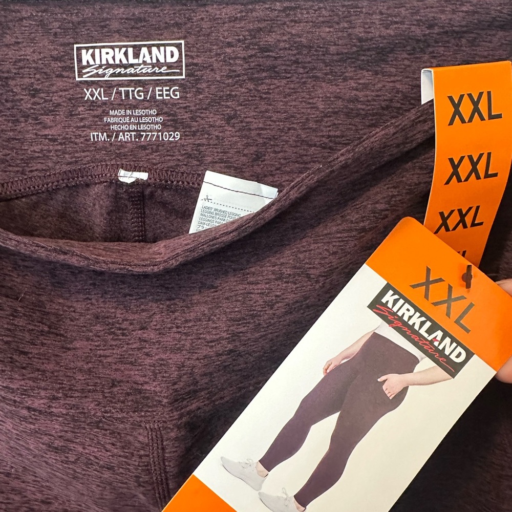 Kirkland Signature Maroon Brushed Legging